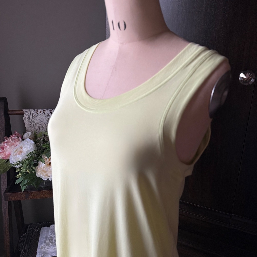 Lululemon All Yours Tank Maxi Dress Crispin Green Pima Cotton Size 6 Sleeveless - Picture 5 of 17